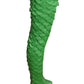 1960s Green Petal Tights, Size 4
