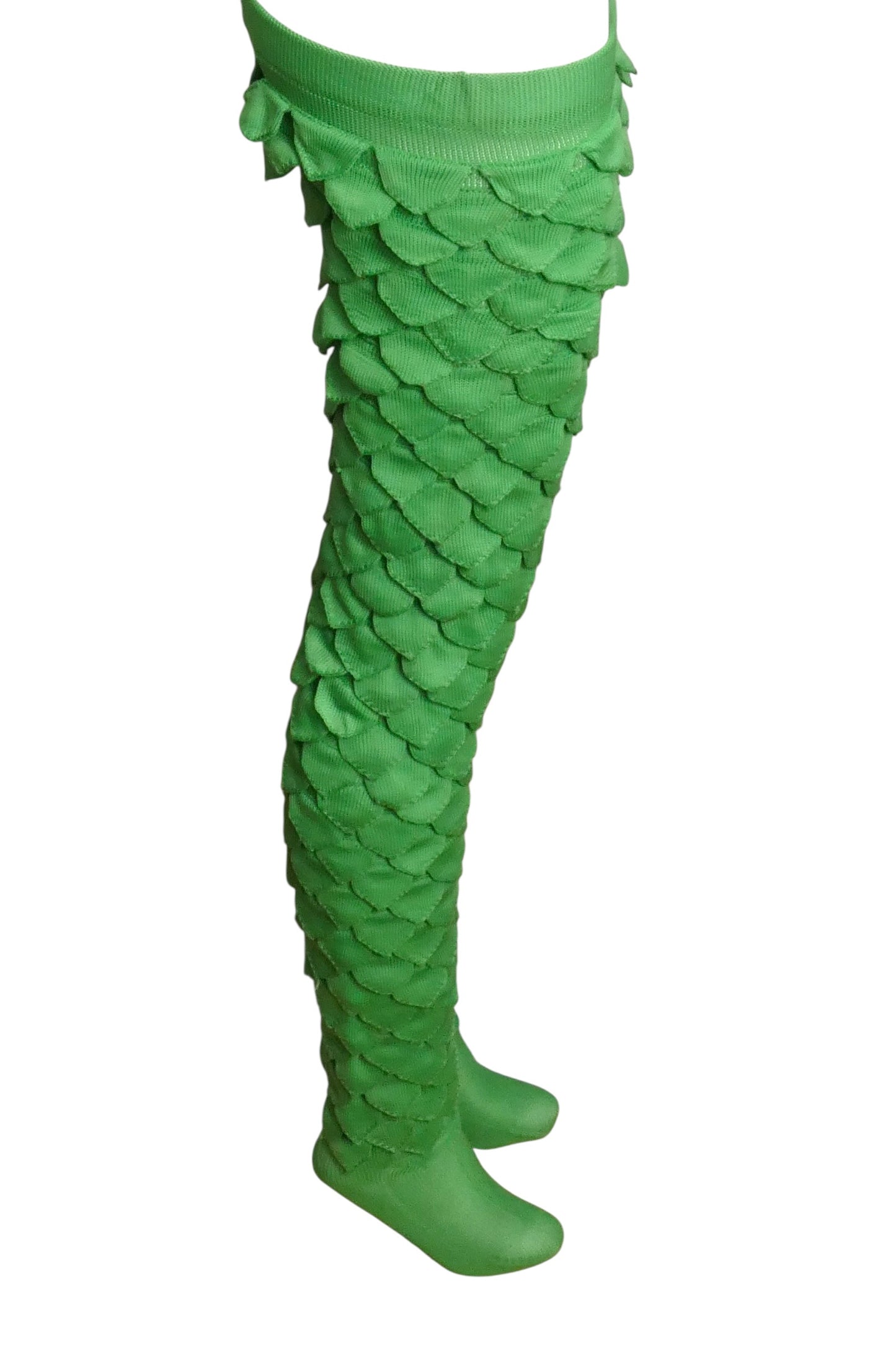1960s Green Petal Tights, Size 4