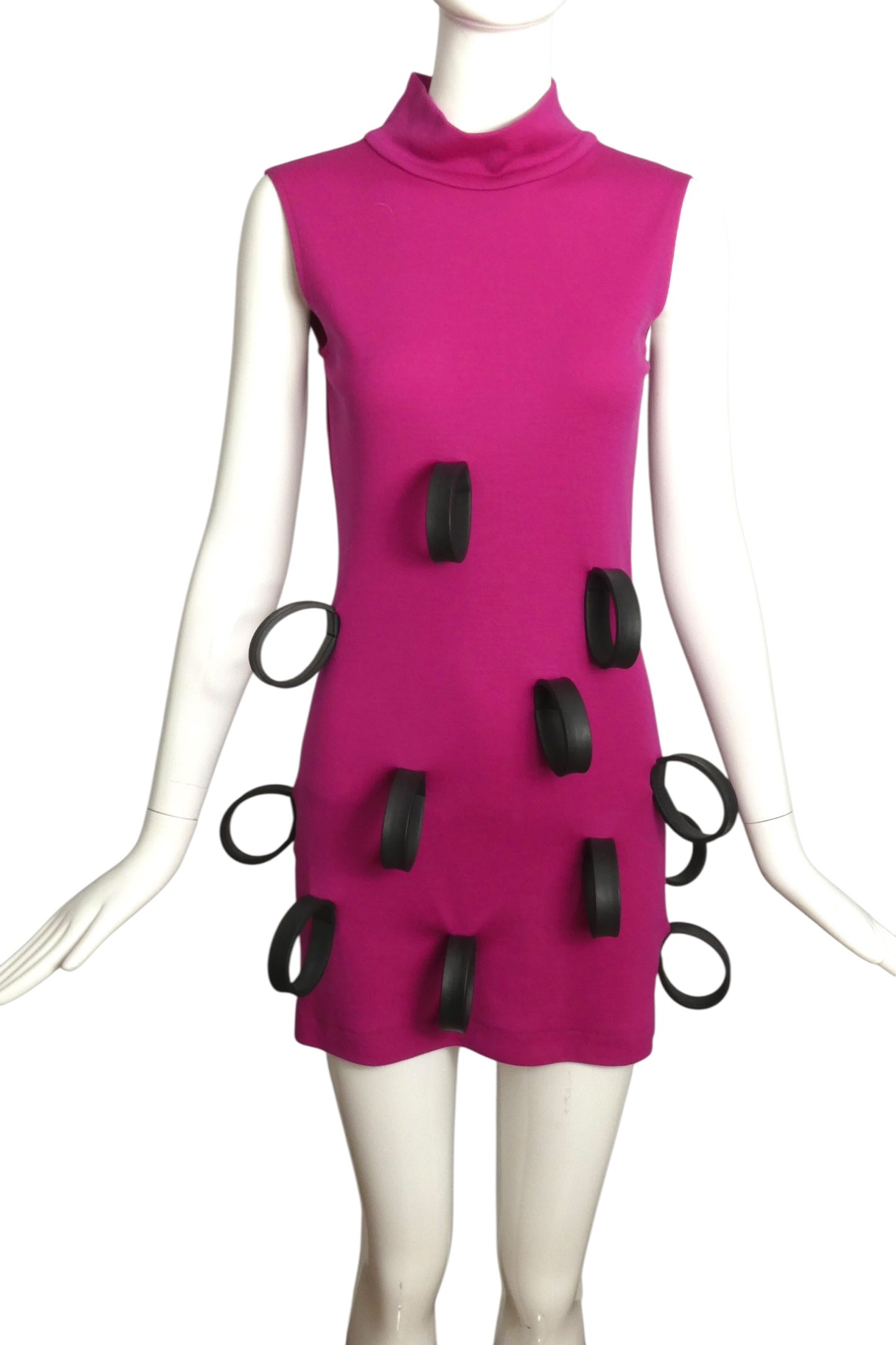 2009 Pink Wool & Rubber Dress, Size 4