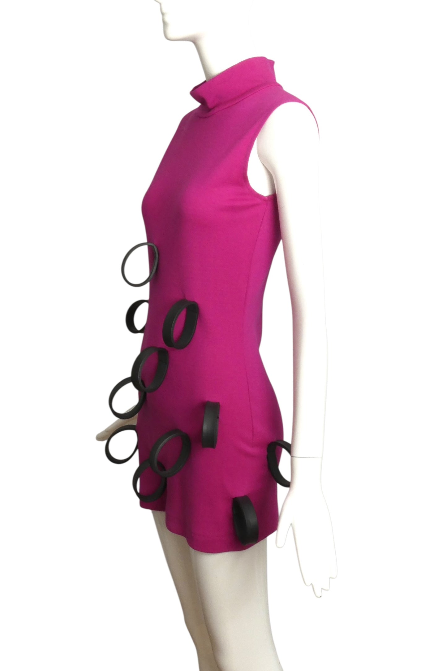2009 Pink Wool & Rubber Dress, Size 4