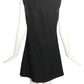 2005 Black Rayon Cutout Trapeze Dress, Size 4