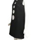 2005 Black Rayon Cutout Trapeze Dress, Size 4