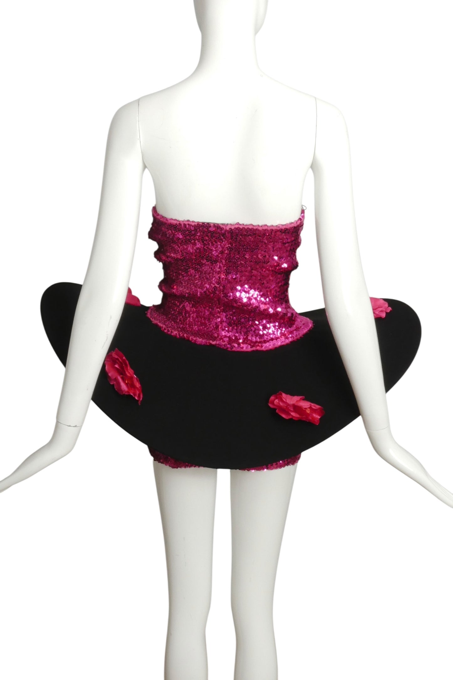 1990s Sequin & Knit Hoop Dress, Size 2
