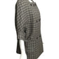 PIERRE CARDIN- 2000 Grey Wool Plaid Coat, Size 10