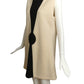 2004 Ivory & Black Wool Knit Shift Dress, Size 8