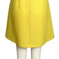 1998 Yellow Rayon A-Line Skirt, Size 8