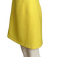 1998 Yellow Rayon A-Line Skirt, Size 8