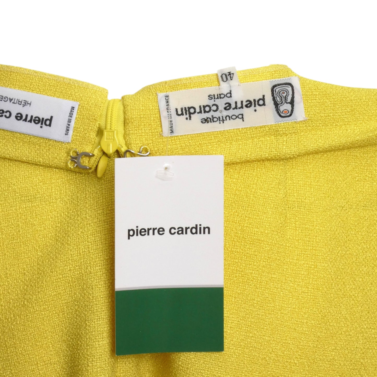 1998 Yellow Rayon A-Line Skirt, Size 8