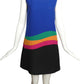 2008 Blue Colorblock Rayon Dress, Size 6