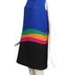 2008 Blue Colorblock Rayon Dress, Size 6