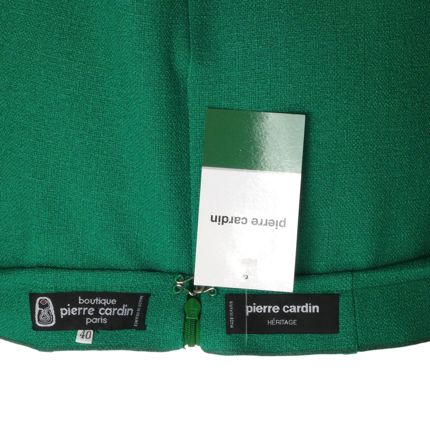 1998 Green Rayon A-Line Skirt, Size 8
