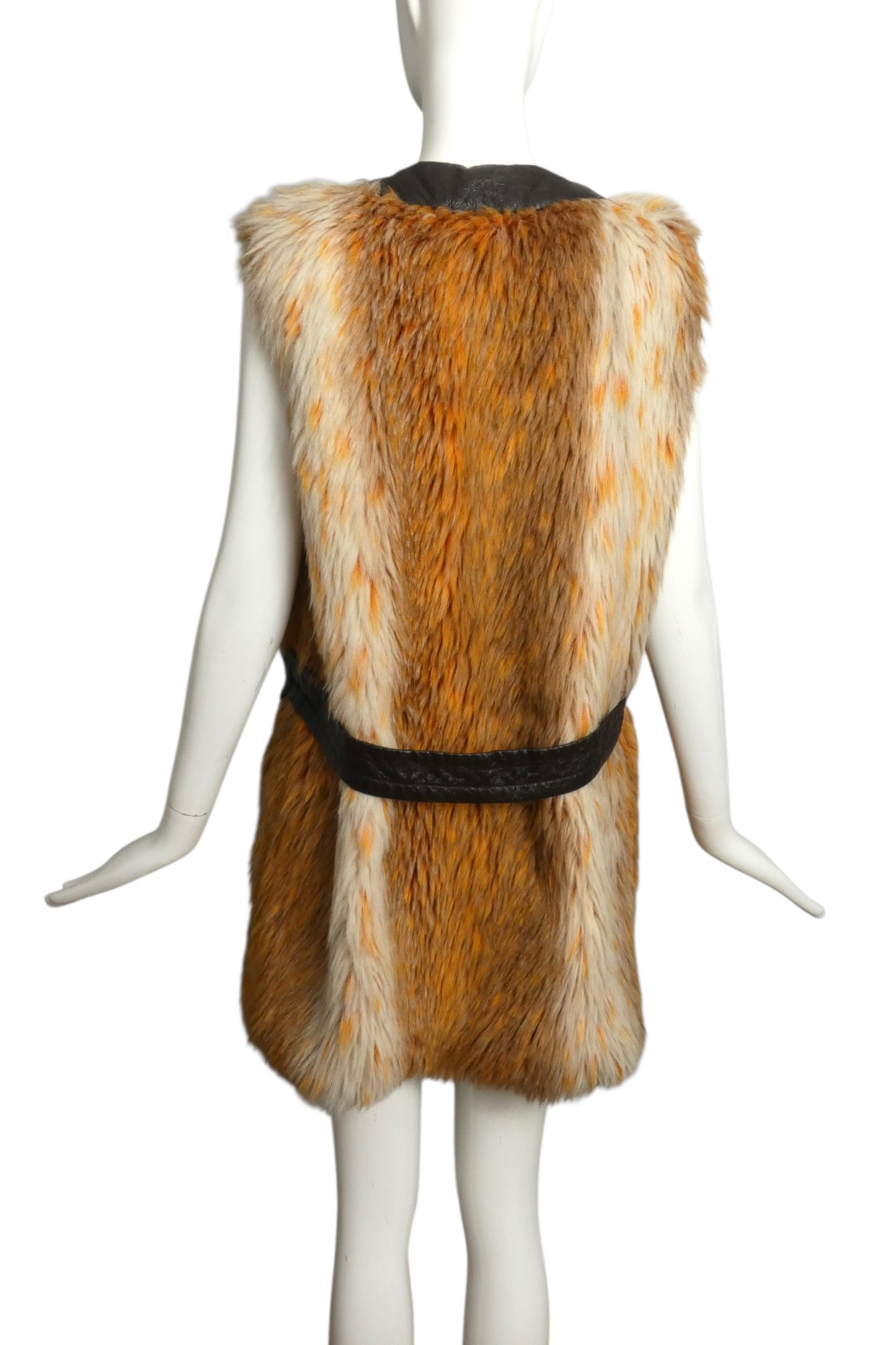 1998 Ombre Faux Fur Vest, Size 6