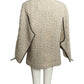 PIERRE CARDIN- 2007 Ivory Wool Boucle Knit Coat, Size 6