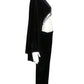 2007 Black Velvet Cutout Hoop Pant Ensemble, Size 6
