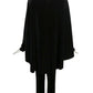 2007 Black Velvet Cutout Hoop Pant Ensemble, Size 6