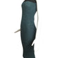 1980 Green Wool Ribbed Knit Skirt, Size 4
