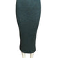 1980 Green Wool Ribbed Knit Skirt, Size 4