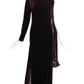 1991 Purple Velvet & Lamé Gown, Size 6