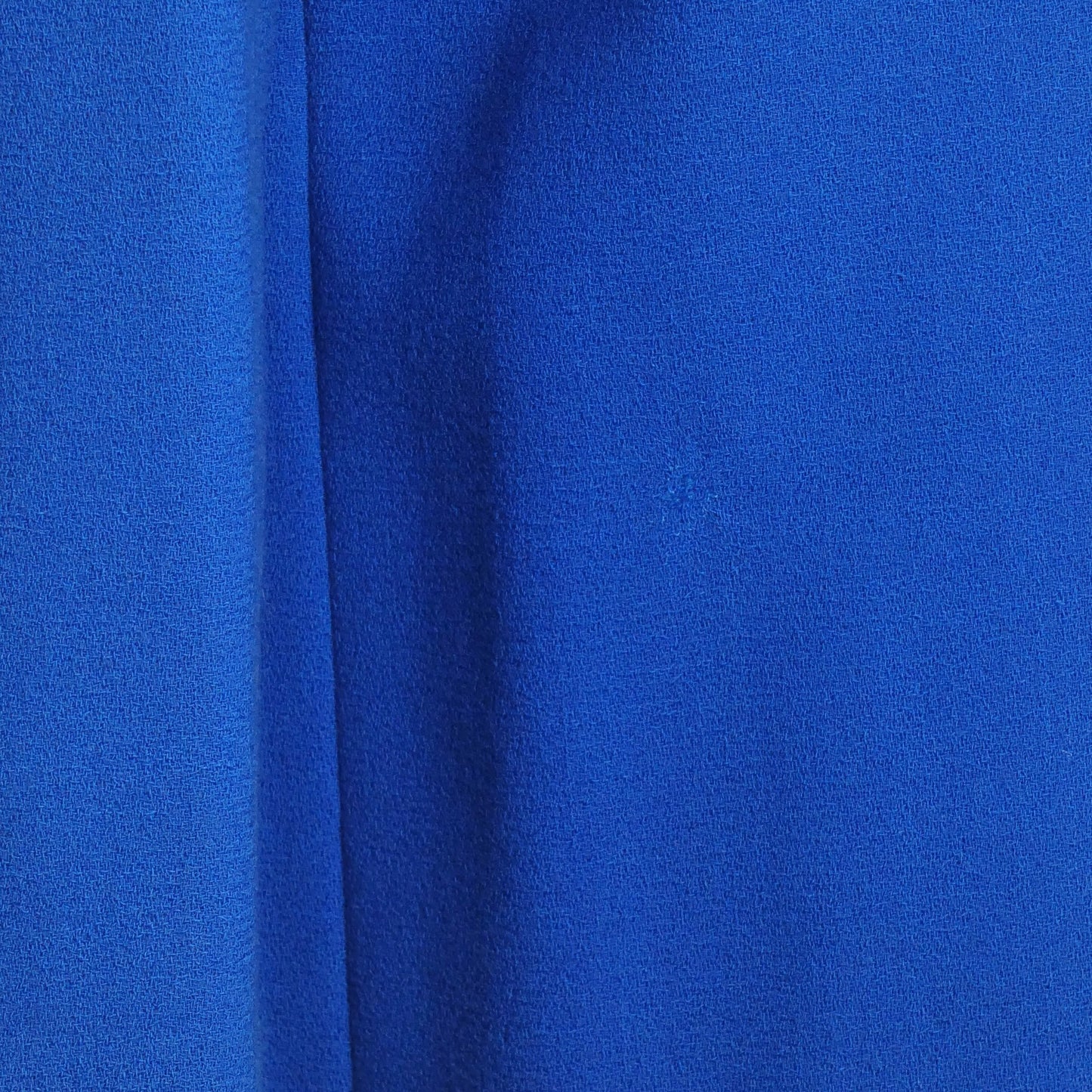 1985 Blue Crepe Diagonal Zipper Dress, Size 12