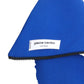 1985 Blue Crepe Diagonal Zipper Dress, Size 12