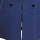 1990 Navy Wool Zip Front Coat, Size 6