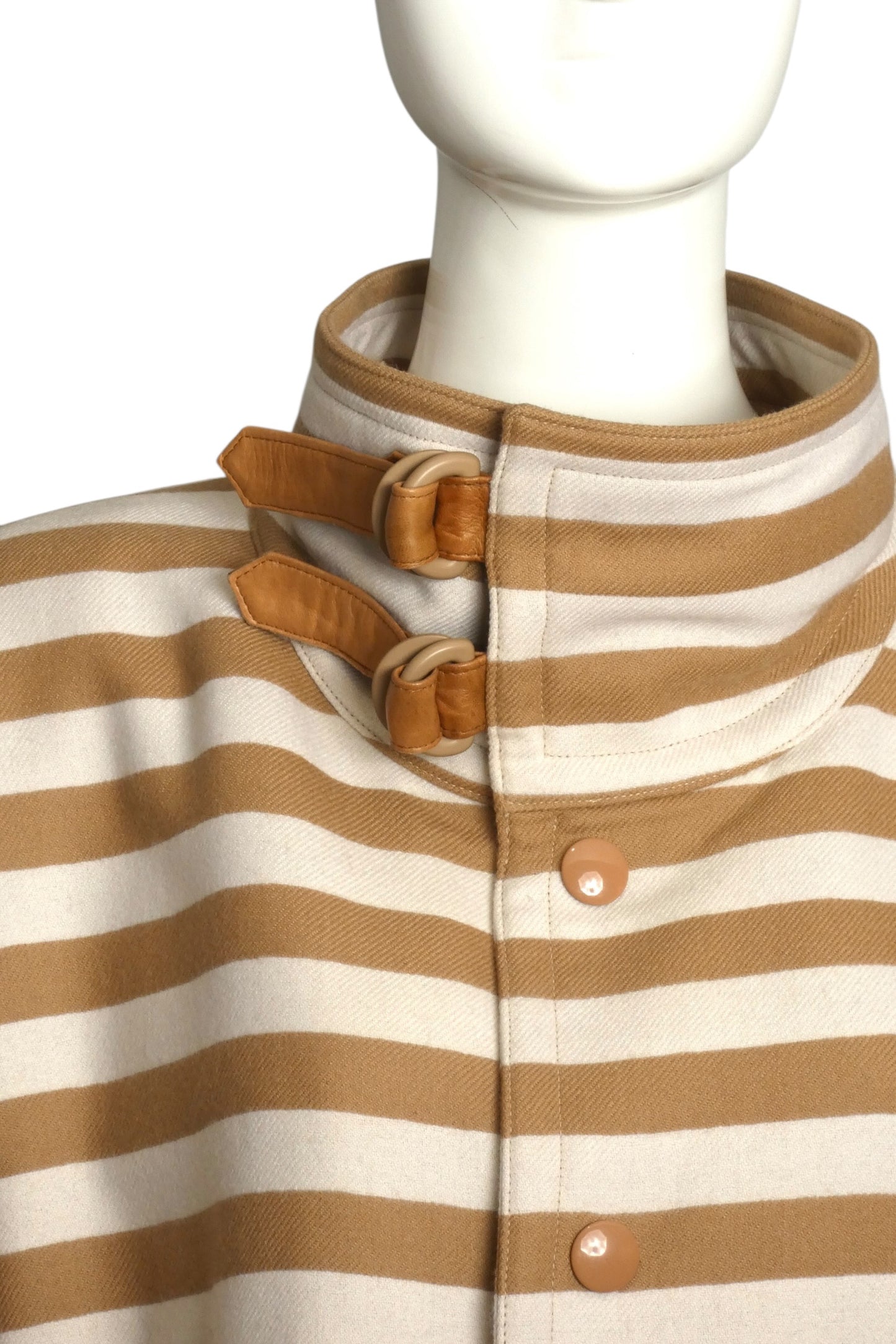 PIERRE CARDIN- 1998 Wool Stripe Coat, Size 10