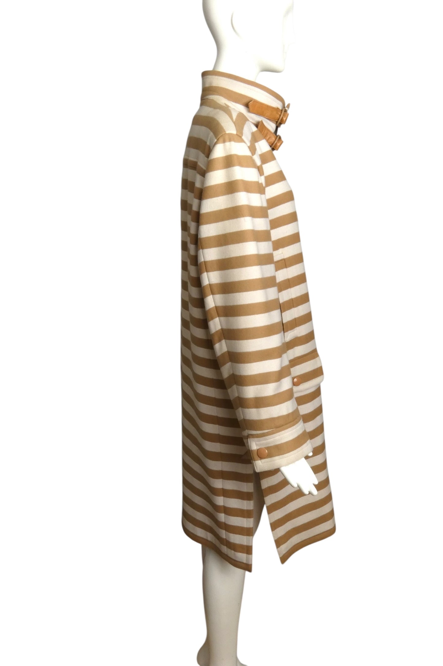 PIERRE CARDIN- 1998 Wool Stripe Coat, Size 10