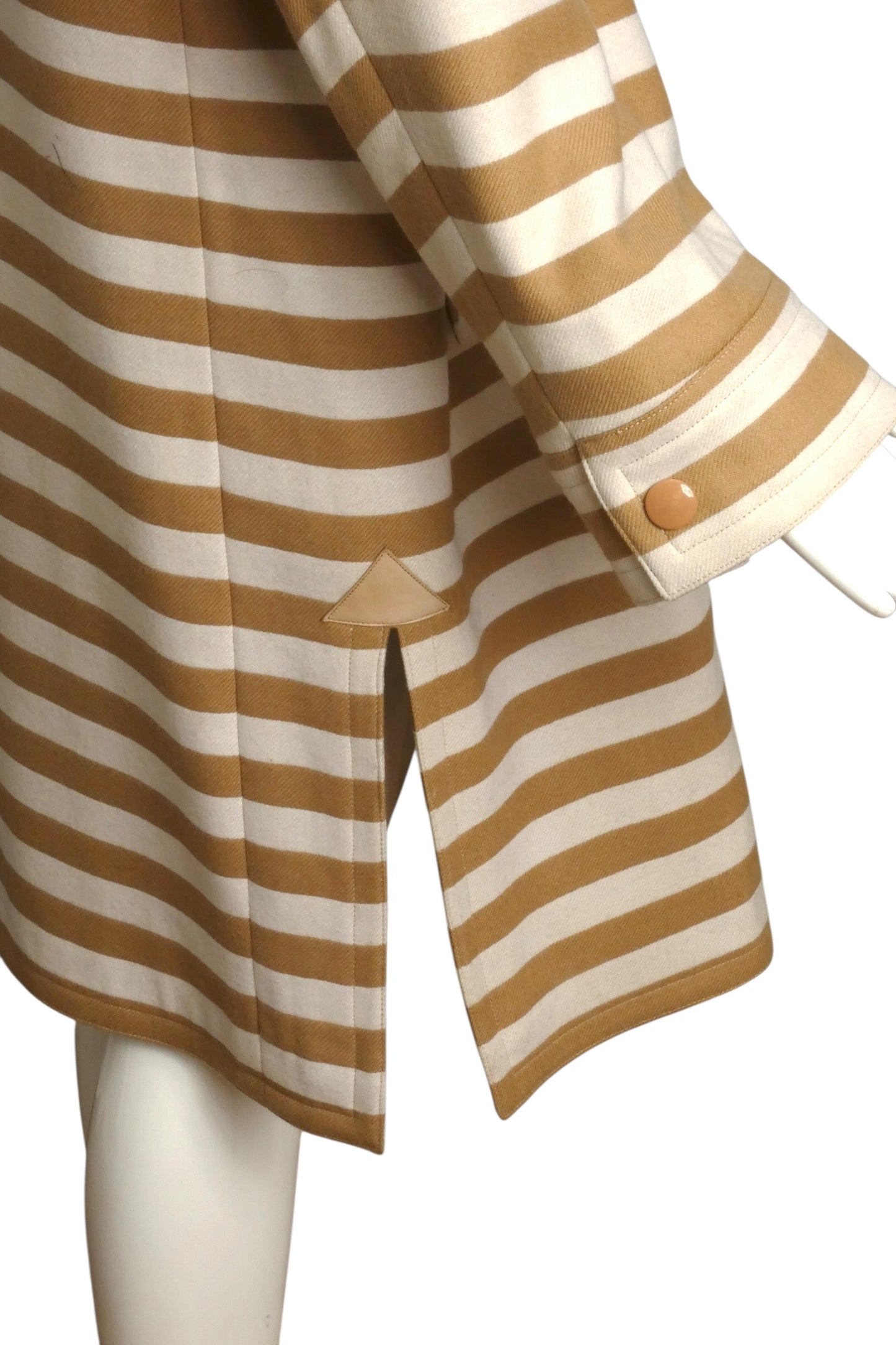 PIERRE CARDIN- 1998 Wool Stripe Coat, Size 10