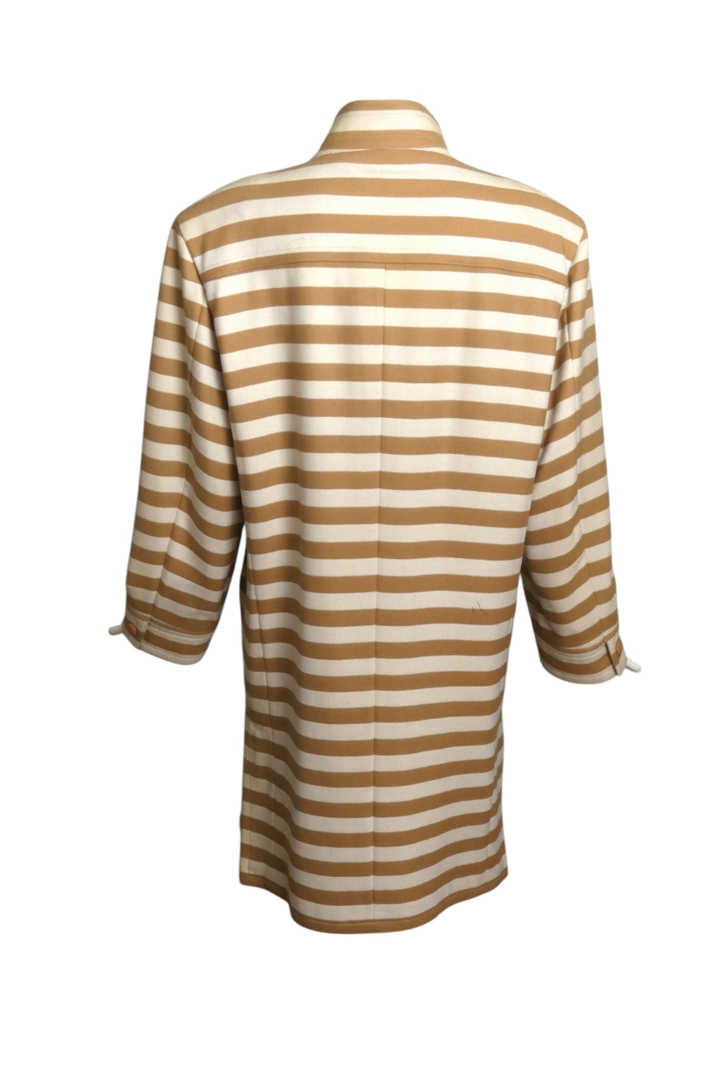 PIERRE CARDIN- 1998 Wool Stripe Coat, Size 10