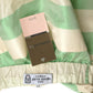 1992 Green & White Stripe Taffeta Skirt, Size 6