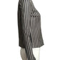 2020s NWT Striped Lambskin Blouse, Size 4