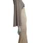 PIERRE CARDIN - 1979 Grey Wool Knit Sheath Dress, Size 4
