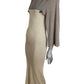 PIERRE CARDIN - 1979 Grey Wool Knit Sheath Dress, Size 4
