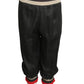 1973 Black Linen & Knit Pants, Size 8