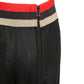 1973 Black Linen & Knit Pants, Size 8
