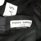 1973 Black Linen & Knit Pants, Size 8