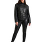 PIERRE CARDIN- 1970s Black Leather Jacket, Size 6