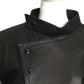 PIERRE CARDIN- 1970s Black Leather Jacket, Size 6