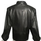 PIERRE CARDIN- 1970s Black Leather Jacket, Size 6