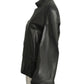 PIERRE CARDIN- 1970s Black Leather Jacket, Size 6
