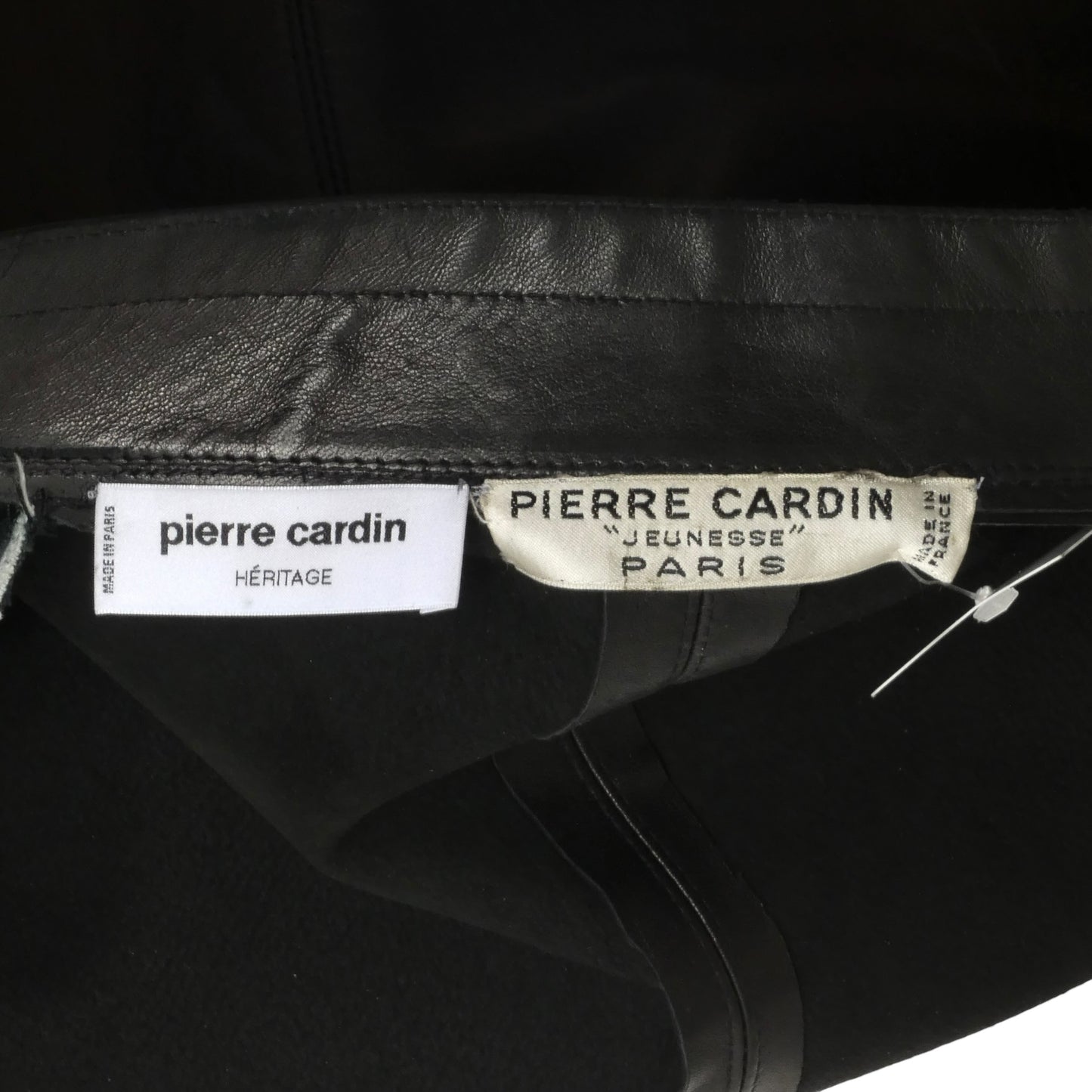 PIERRE CARDIN- 1970s Black Leather Jacket, Size 6
