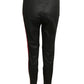 ALEXANDER MCQUEEN- NWT 2017 Black Leather Racer Stripe Pants, Size 10