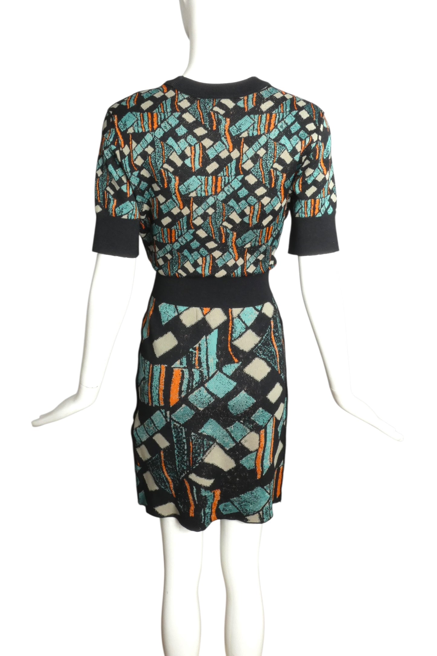 2015 Printed Knit Dress, Size 6
