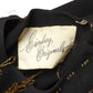 1940s AS IS Black Beaded Crepe Cocktail Gown, Size 4
