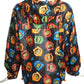 2020s NWT Stop Watch Print Hooded Jacket, Size 6