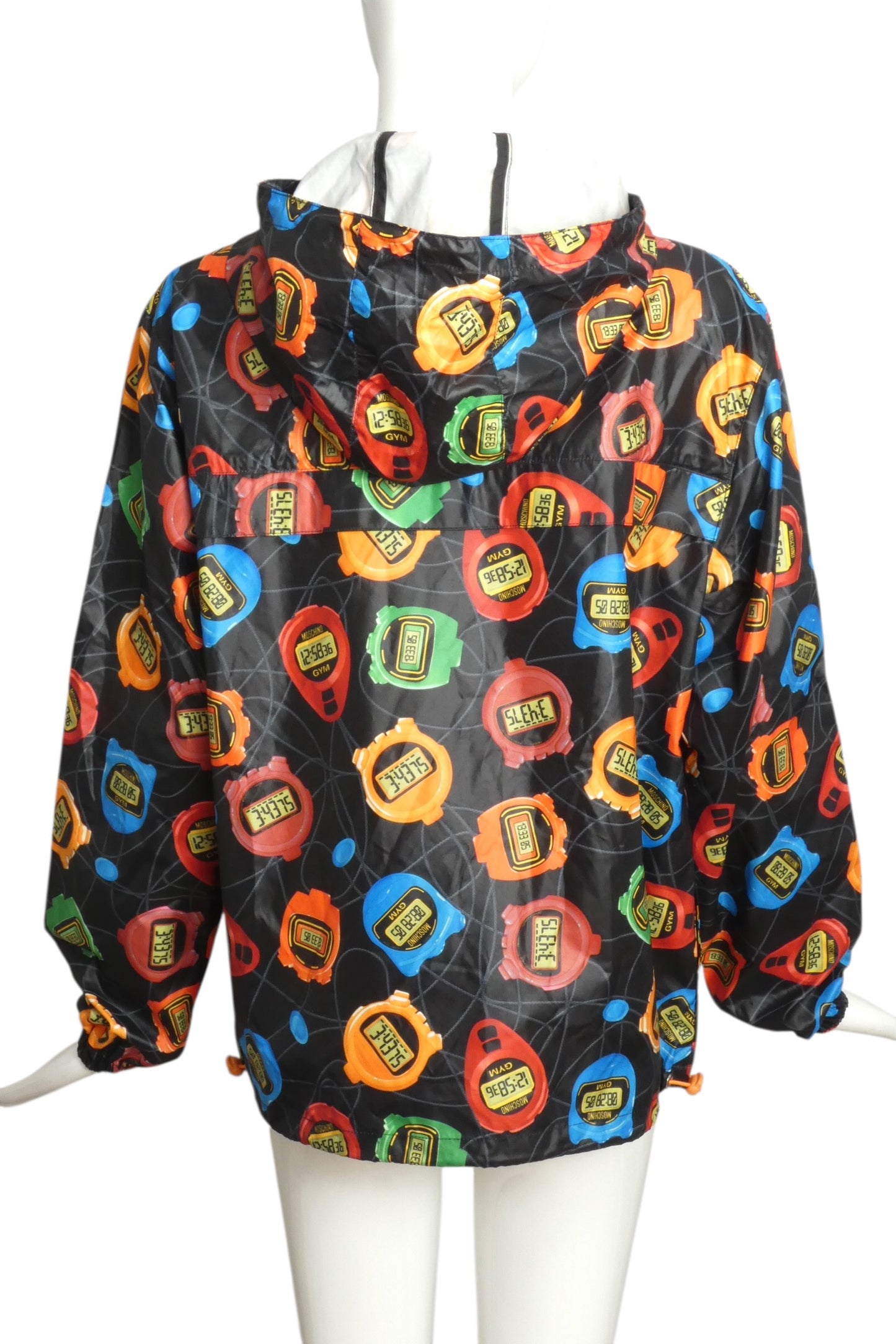 2020s NWT Stop Watch Print Hooded Jacket, Size 6