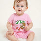 2023 Pink Cotton Pique Onesie, Size 3-6 Months