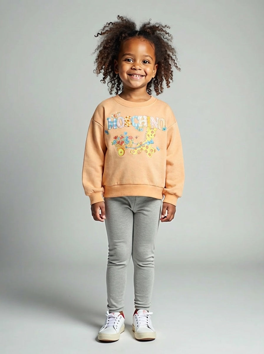 2022 NWT Cotton Logo Sweatshirt, Size-5 Years