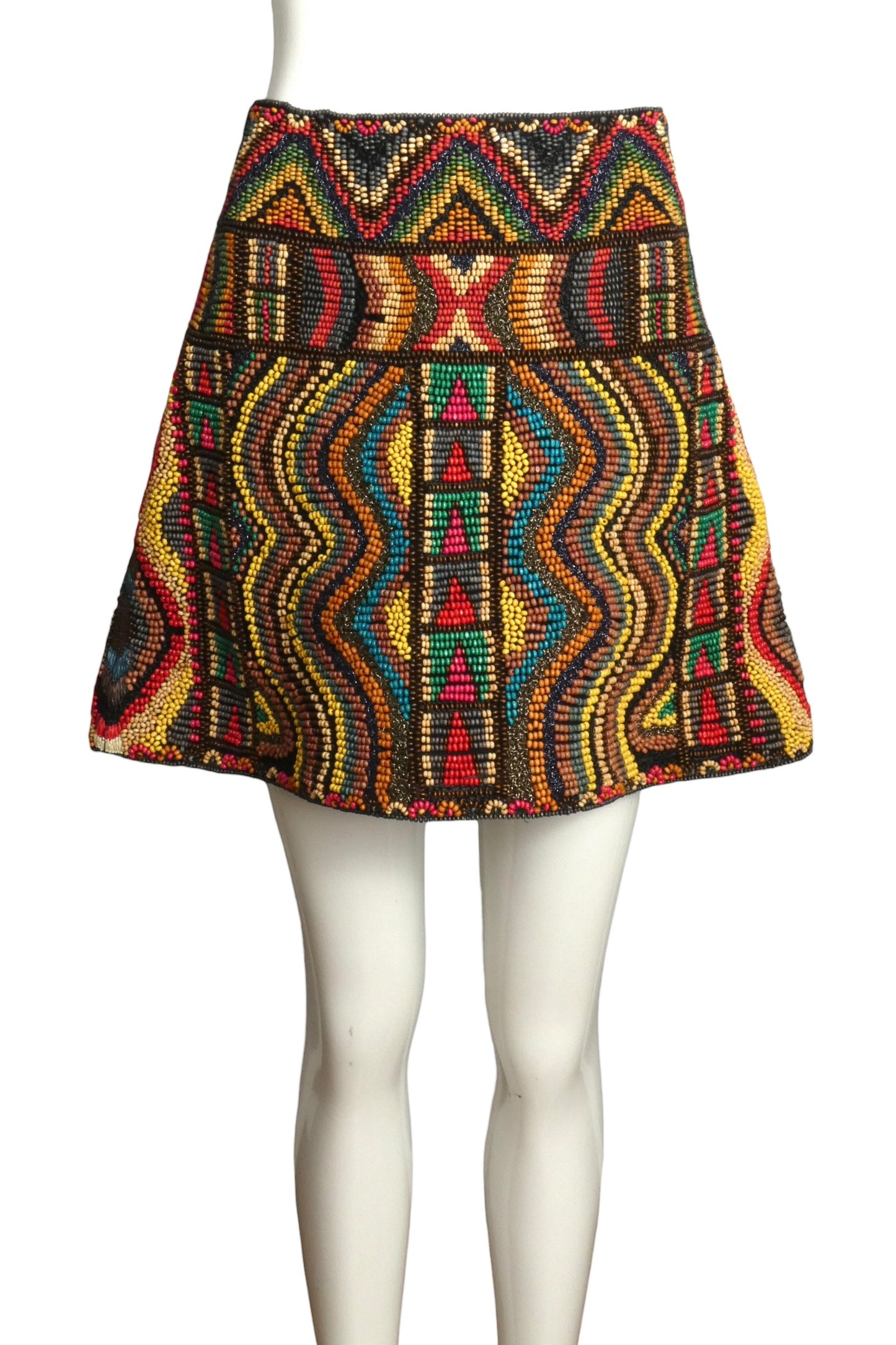 2017 Beaded Mini Skirt, Size 8