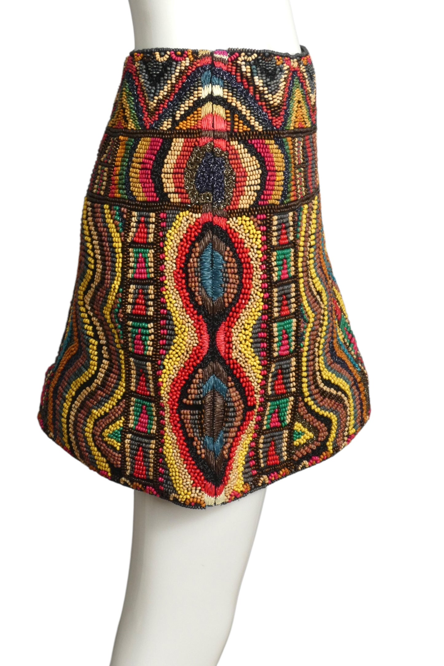 2017 Beaded Mini Skirt, Size 8